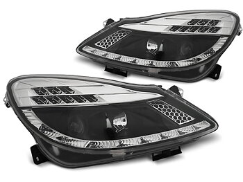HEADLIGHTS OPEL CORSA D 04.06-11  DAYLIGHT BLACK