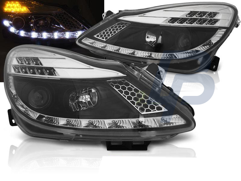 HEADLIGHTS OPEL CORSA D 04.06-11  DAYLIGHT BLACK - 3