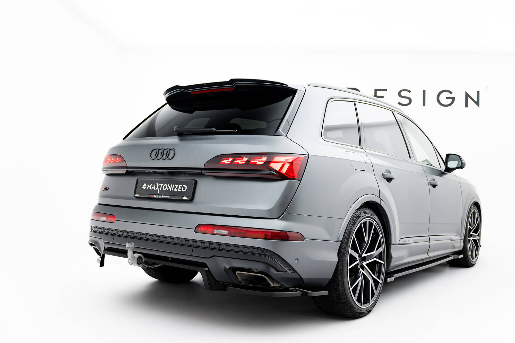 REAR SPLITTER (WITH VERTICAL BARS) SUITABLE FOR AUDI Q7 S-LINE MK2 FACELIFT 2 – MAXTON DESIGN - 5