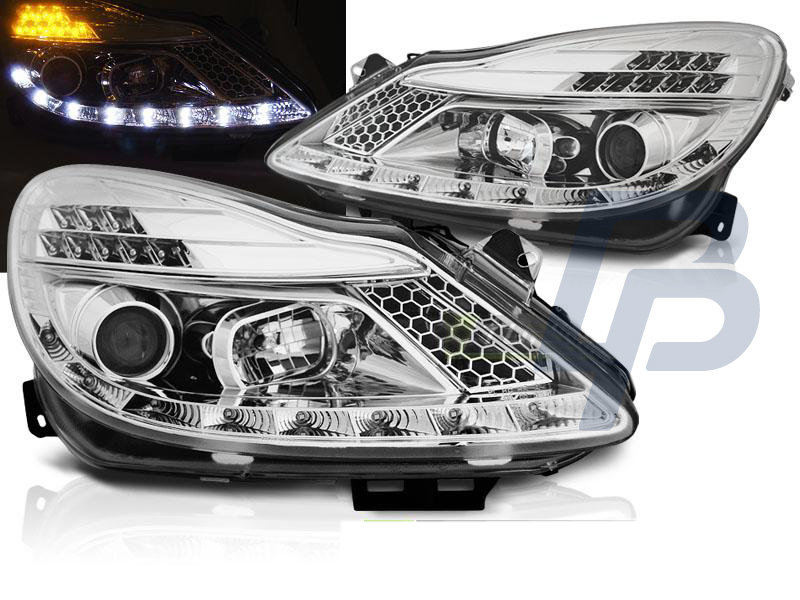 HEADLIGHTS OPEL CORSA D 04.06-11  DAYLIGHT CHROME - 3