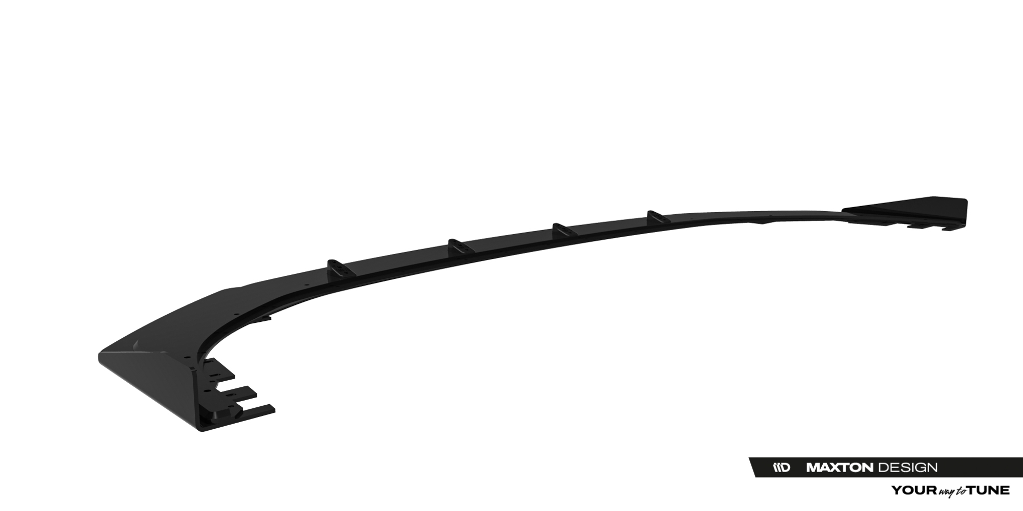 STREET PRO FRONT SPLITTER + FLAPS SUITABLE FOR BMW 2 M-PACK / M235I GRAN COUPE F74 – MAXTON DESIGN - 6