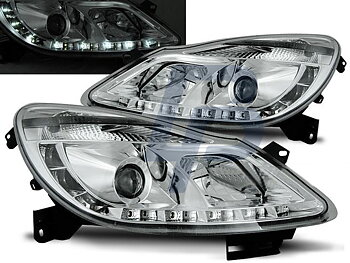 HEADLIGHTS OPEL CORSA D 04.06- DAYLIGHT CHROME