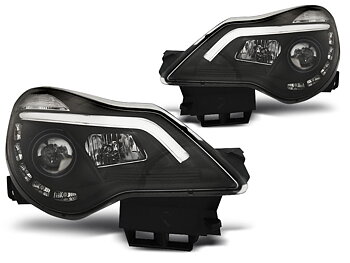 HEADLIGHTS OPEL CORSA D 11-14  DRL BLACK