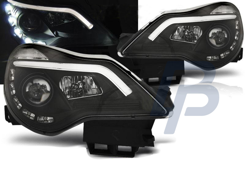 HEADLIGHTS OPEL CORSA D 11-14  DRL CHROME - 2