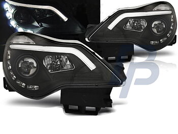 HEADLIGHTS OPEL CORSA D 11-14  DRL CHROME