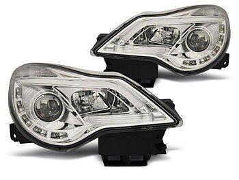 HEADLIGHTS OPEL CORSA D 11-14  DRL CHROME