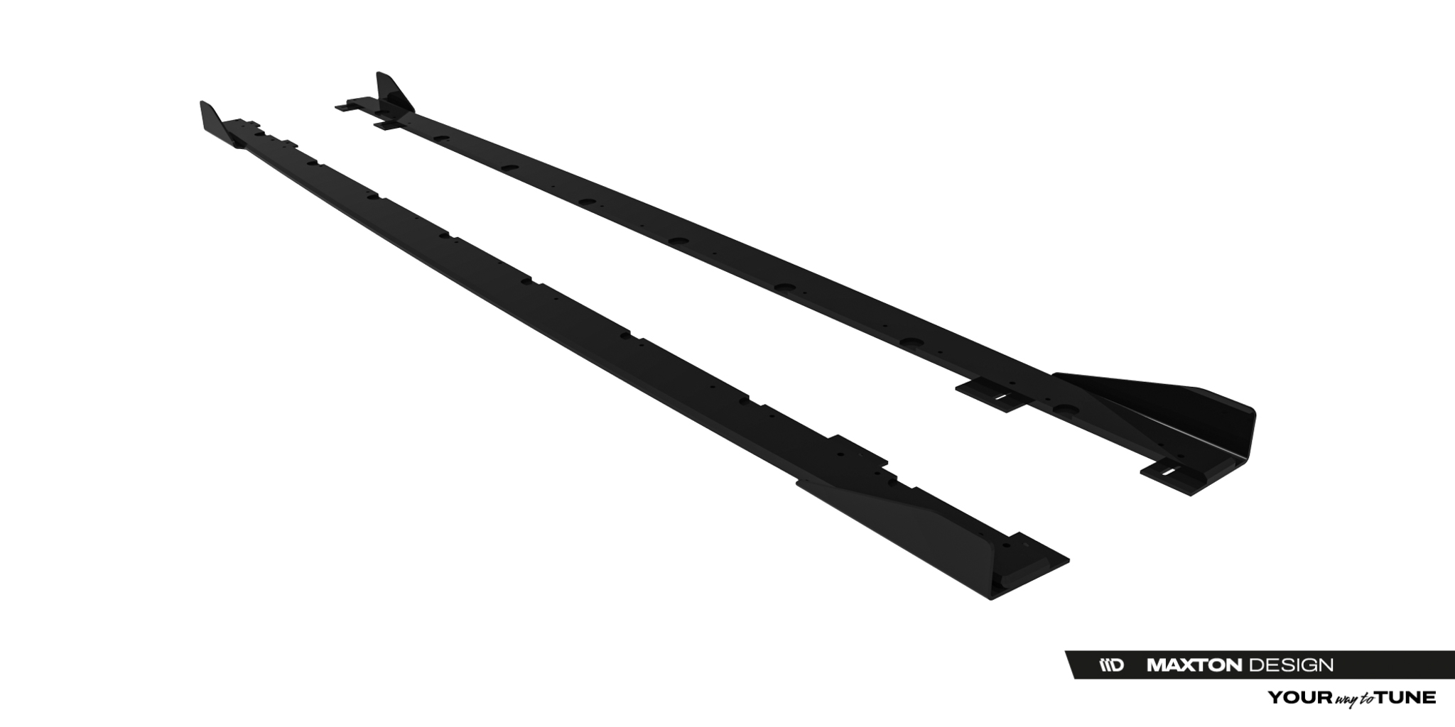 STREET PRO SIDE SKIRTS DIFFUSERS + FLAPS SUITABLE FOR BMW 2 M-PACK / M235I GRAN COUPE F74 – MAXTON DESIGN - 4