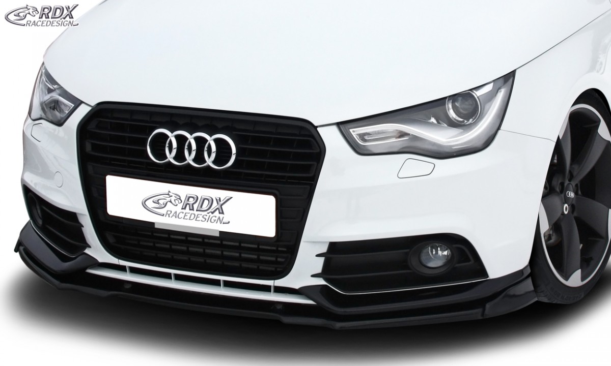 FRONT SPOILER VARIO-X AUDI A1 8X & A1 8XA SPORTBACK (-01/2015, COMPETITION FRONTBUMPER) FRONT LIP SPLITTER