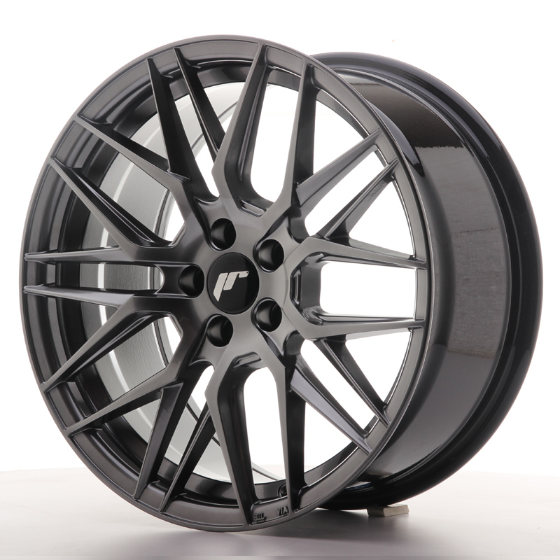 JAPAN RACING JR28 17X8 ET40 5X112 HYPER BLACK
