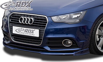 FRONT SPOILER VARIO-X AUDI A1 8X & A1 8XA SPORTBACK (-01/2015, NOT S-LINE) FRONT LIP SPLITTER