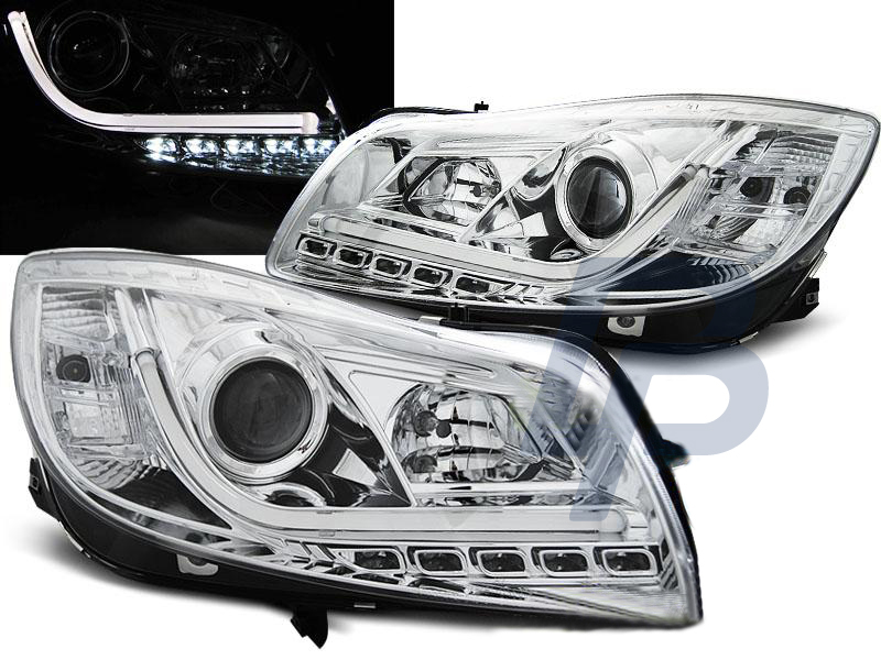 HEADLIGHTS OPEL INSIGNIA 08-12 CHROME TUBE LIGHTS - 2
