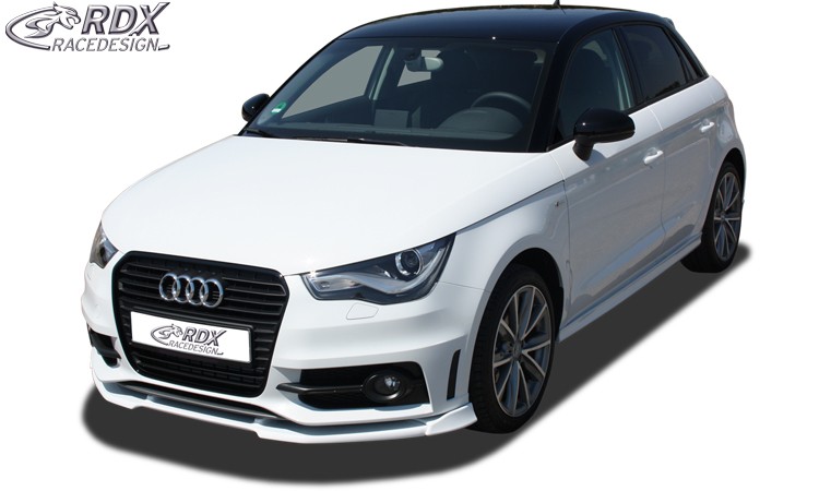 FRONT SPOILER VARIO-X AUDI A1 8X & A1 8XA SPORTBACK (-01/2015, S-LINE FRONTBUMPER) FRONT LIP SPLITTER - 2