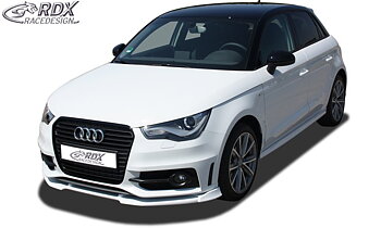 FRONT SPOILER VARIO-X AUDI A1 8X & A1 8XA SPORTBACK (-01/2015, S-LINE FRONTBUMPER) FRONT LIP SPLITTER