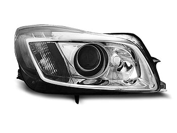 HEADLIGHTS OPEL INSIGNIA 08-12 CHROME TRU DRL
