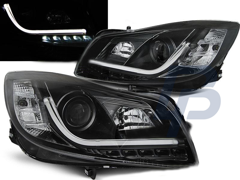 HEADLIGHTS OPEL INSIGNIA 08-12 BLACK TUBE LIGHTS - 2