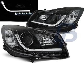 HEADLIGHTS OPEL INSIGNIA 08-12 BLACK TUBE LIGHTS