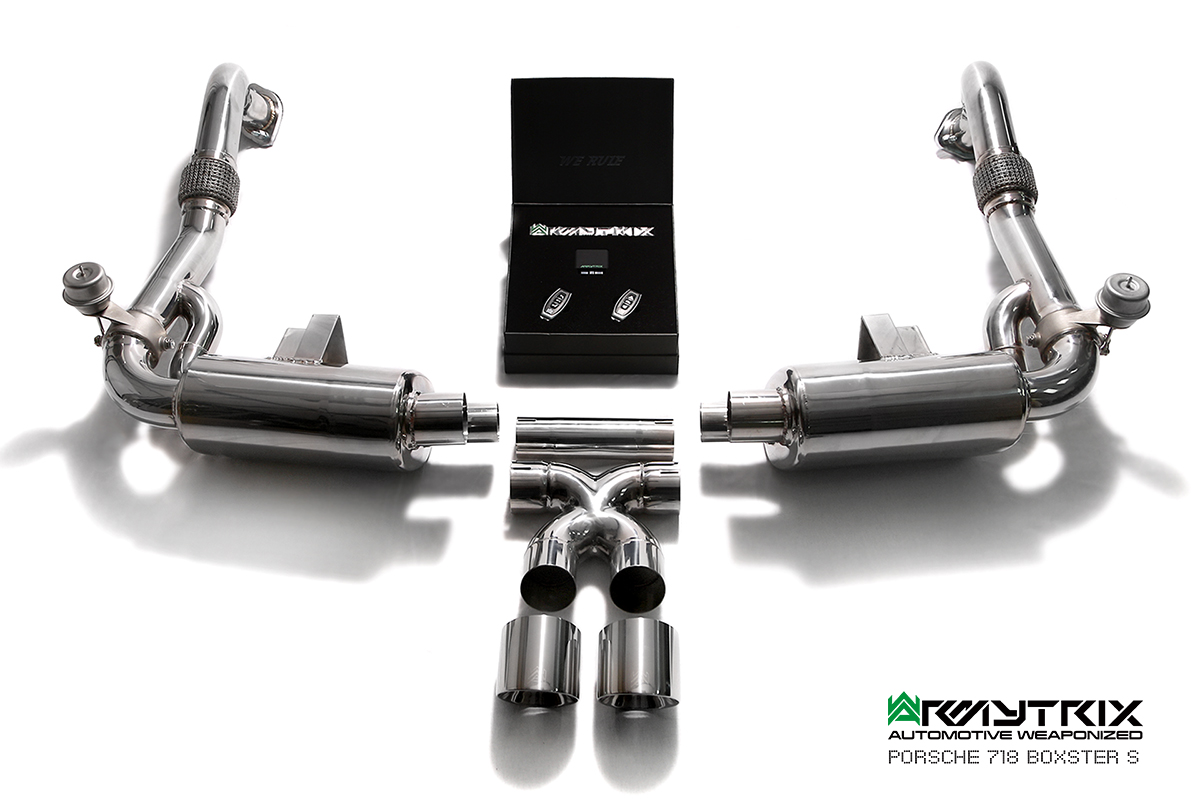PORSCHE BOXSTER 718 BOXSTER / S (2016-) STAINLESS STEEL CAT-BACK - 3