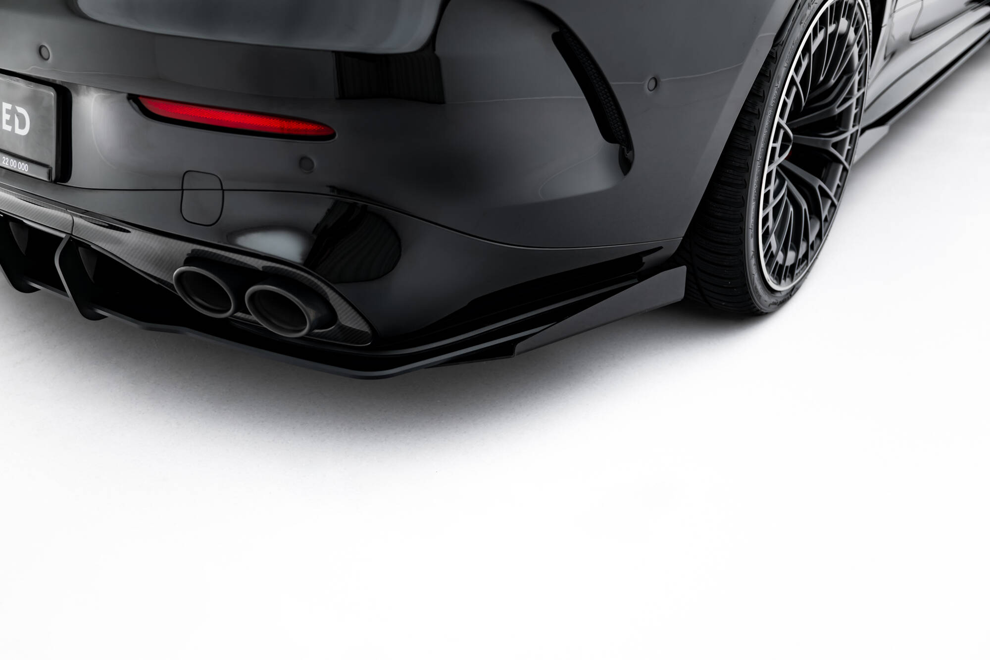 STREET PRO REAR DIFFUSER + FLAPS SUITABLE FOR MERCEDES-AMG CLE 53 C236 – MAXTON DESIGN - 4