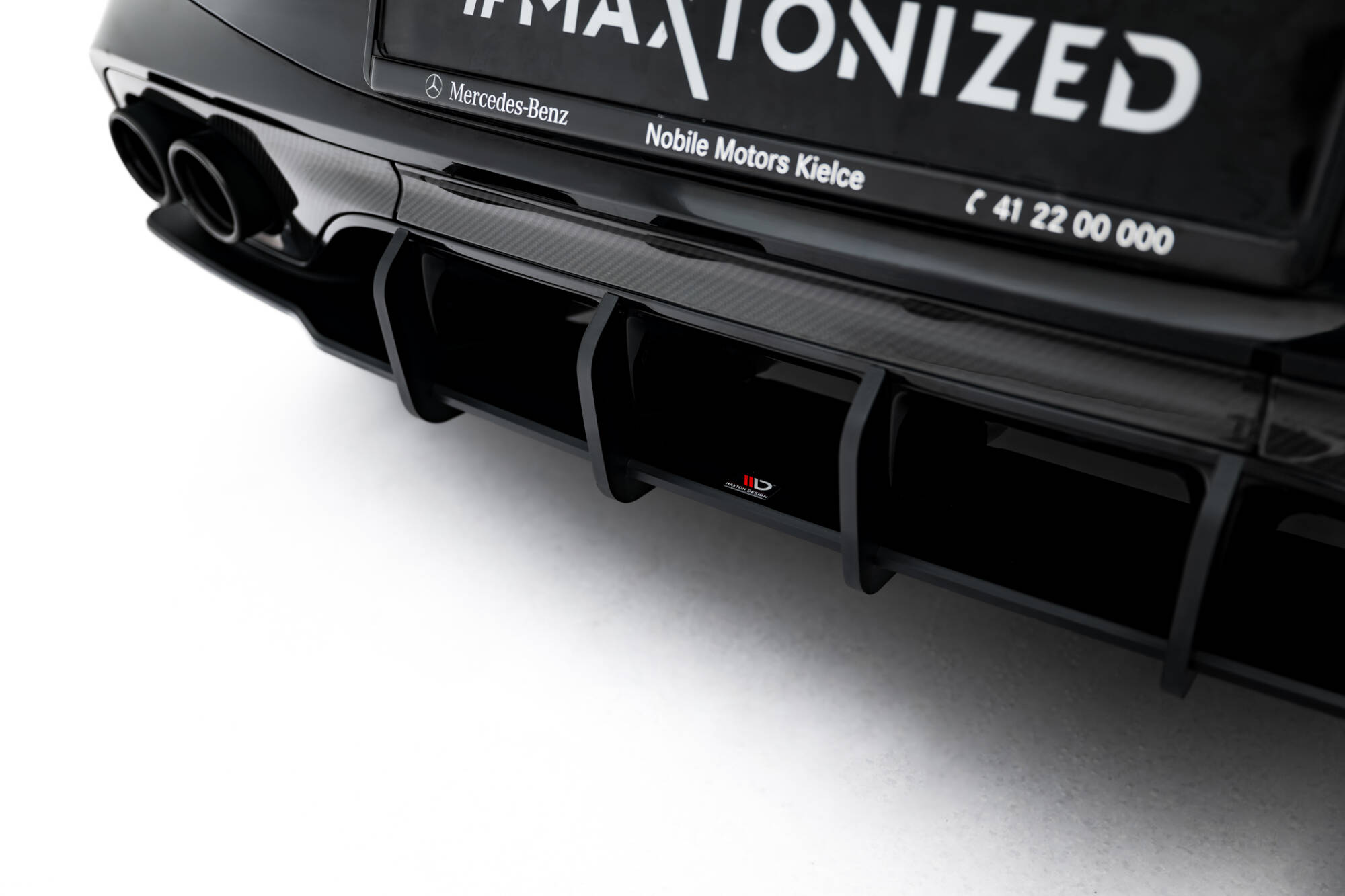 STREET PRO REAR DIFFUSER + FLAPS SUITABLE FOR MERCEDES-AMG CLE 53 C236 – MAXTON DESIGN