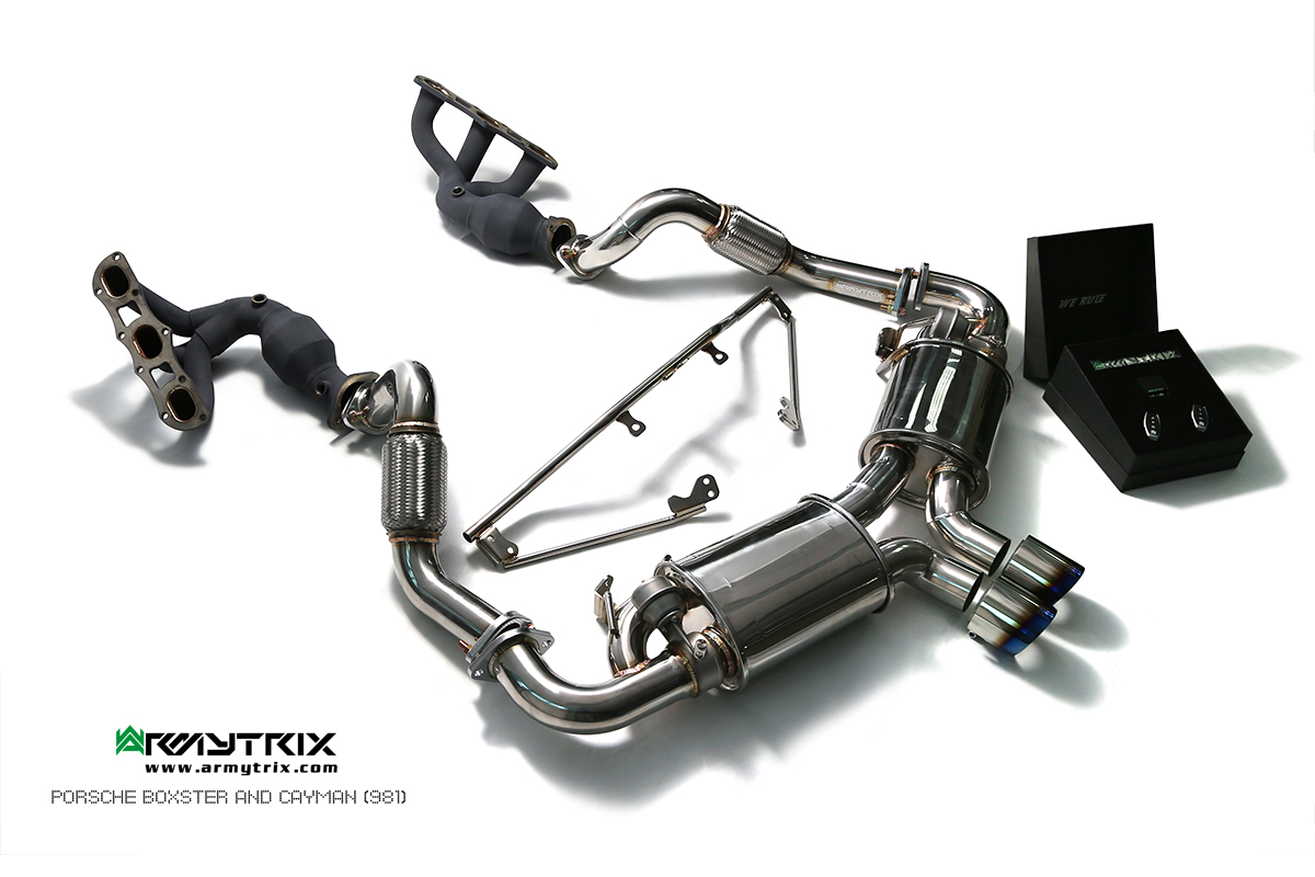 PORSCHE BOXSTER 981 BOXSTER / S / GTS / SPYDER (2012-2016) STAINLESS STEEL CAT-BACK - 58