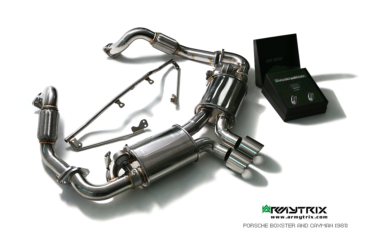 PORSCHE BOXSTER 981 BOXSTER / S / GTS / SPYDER (2012-2016) STAINLESS STEEL CAT-BACK - 66