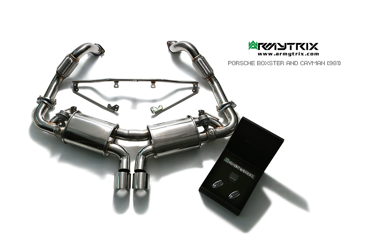 PORSCHE BOXSTER 981 BOXSTER / S / GTS / SPYDER (2012-2016) STAINLESS STEEL CAT-BACK - 32