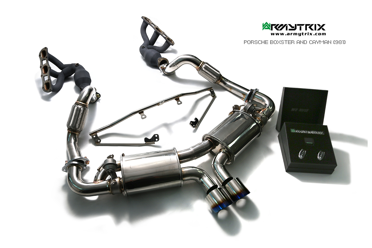 PORSCHE BOXSTER 981 BOXSTER / S / GTS / SPYDER (2012-2016) STAINLESS STEEL CAT-BACK - 12