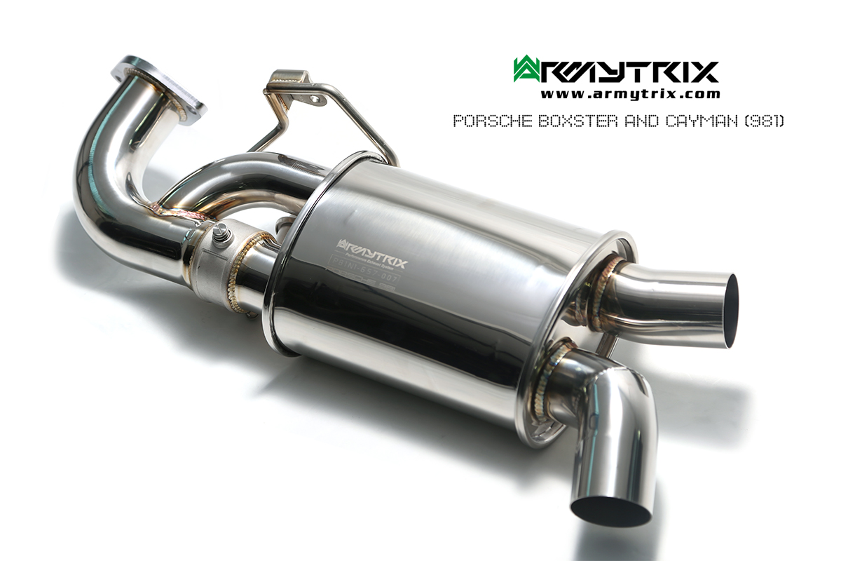 PORSCHE BOXSTER 981 BOXSTER / S / GTS / SPYDER (2012-2016) STAINLESS STEEL CAT-BACK - 50