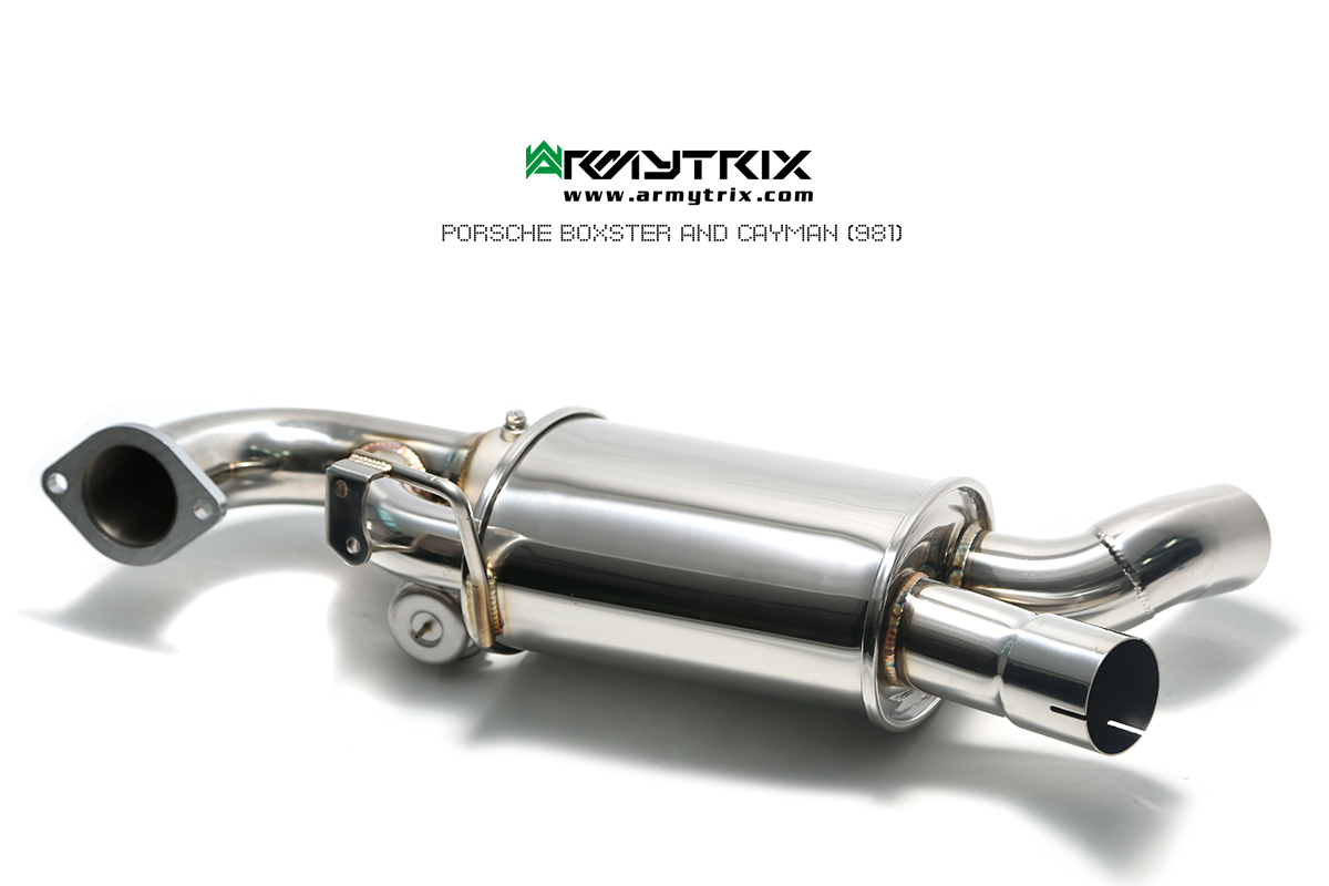 PORSCHE BOXSTER 981 BOXSTER / S / GTS / SPYDER (2012-2016) STAINLESS STEEL CAT-BACK - 9