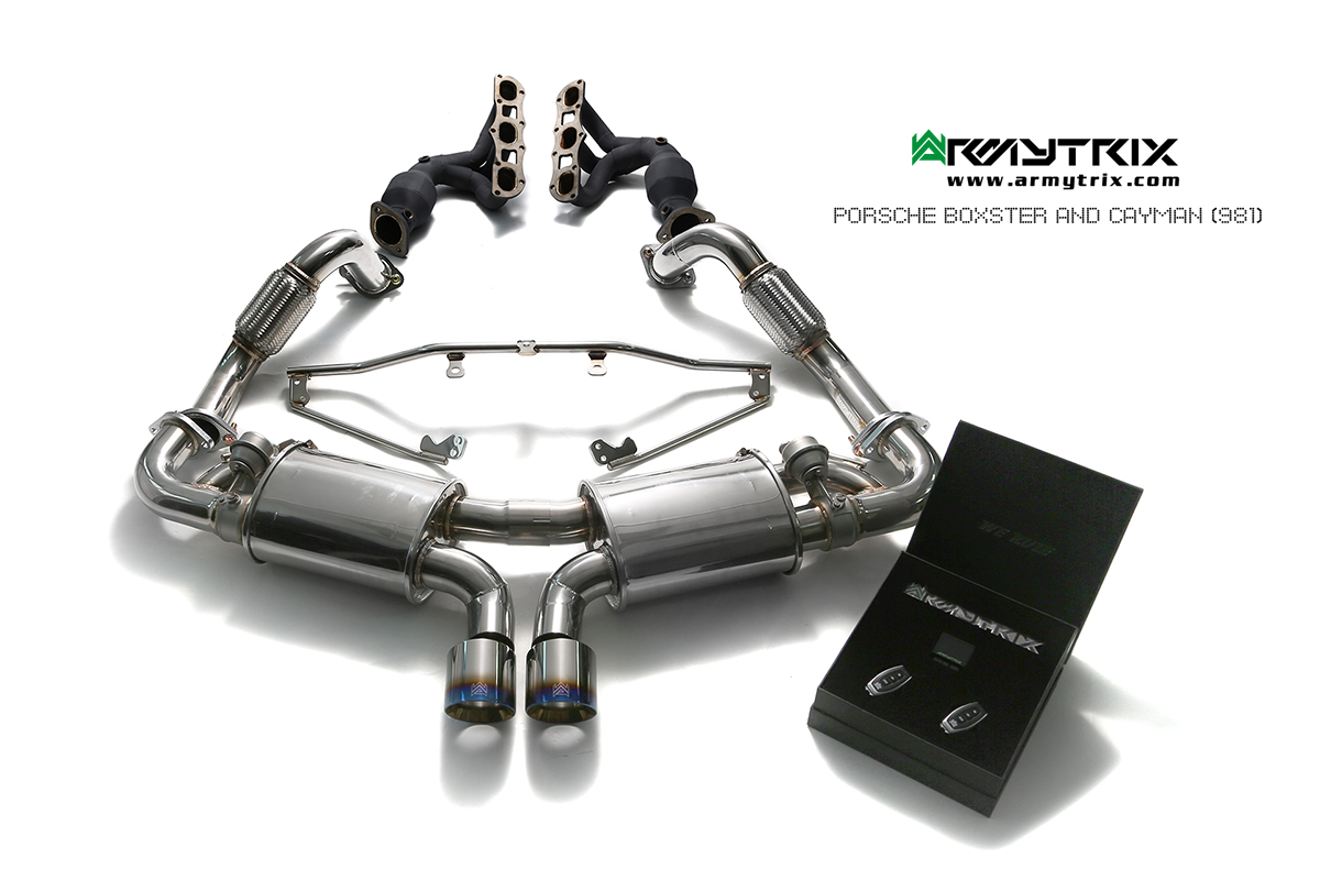 PORSCHE BOXSTER 981 BOXSTER / S / GTS / SPYDER (2012-2016) STAINLESS STEEL CAT-BACK - 36