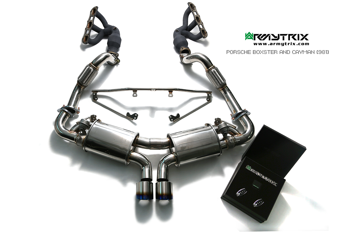 PORSCHE BOXSTER 981 BOXSTER / S / GTS / SPYDER (2012-2016) STAINLESS STEEL CAT-BACK - 65