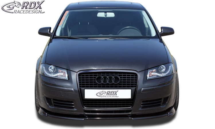 FRONT SPOILER VARIO-X AUDI A3 8P 2005-2008 (3-DOORS + SPORTBACK) FRONT LIP SPLITTER - 3
