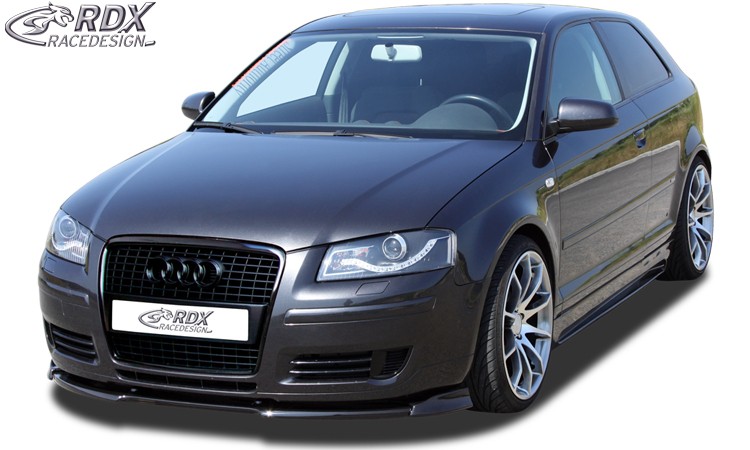 FRONT SPOILER VARIO-X AUDI A3 8P 2005-2008 (3-DOORS + SPORTBACK) FRONT LIP SPLITTER - 2