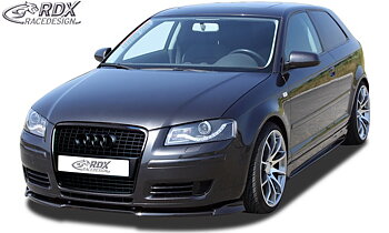 FRONT SPOILER VARIO-X AUDI A3 8P 2005-2008 (3-DOORS + SPORTBACK) FRONT LIP SPLITTER