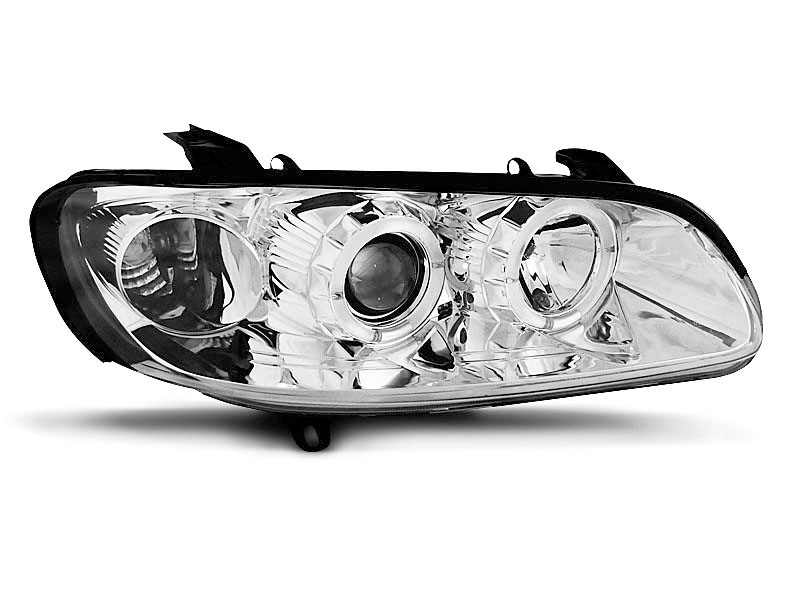 HEADLIGHTS OPEL OMEGA B 04.94-08.99 ANGEL EYES CHROME