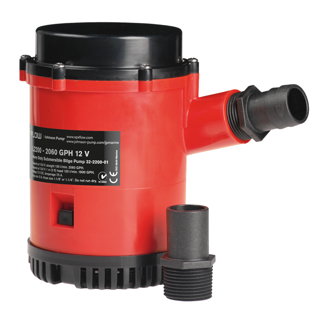 LÄNSPUMP HEAVY DUTY BILGE PUMP 2200 GPH 12V