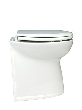 ELEKTRISK TOALETT DELUXE FLUSH 17", RAK RYGG, SOLENOID 24V