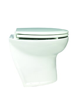 ELEKTRISK TOALETT DELUXE FLUSH 14" VINKLAD RYGG, PUMP 24V