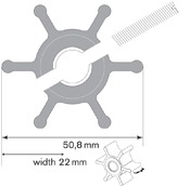 IMPELLER KIT F4 NITRILE - 2