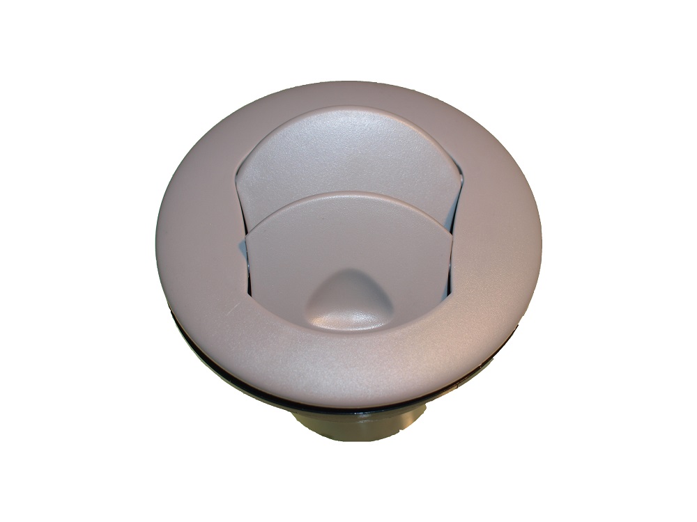 AIR NOZZLE ROUND GRAY 50 MM