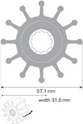 IMPELLER F5, 09-1027B-9 - 2