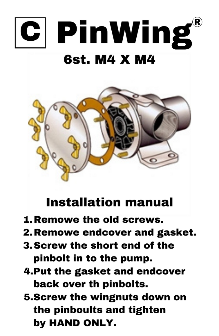 Pin wingsats C M4xM4 (6st) - 2