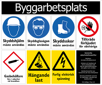 Arbetsplatsskylt
