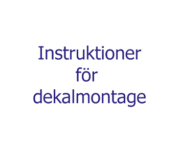 Instruktion, Dekalmontage