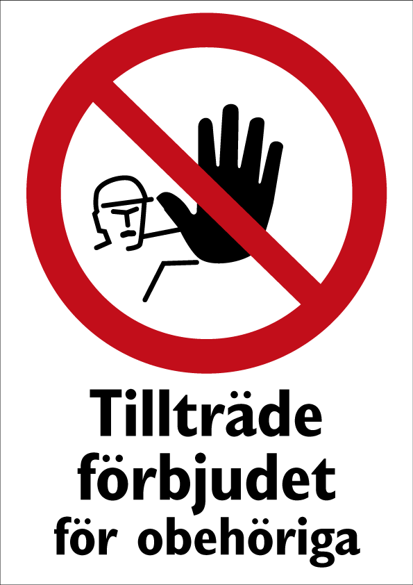 Förbudsskyltar - 7