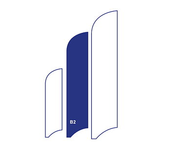 Beachflagga B2