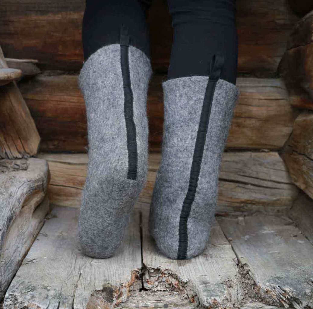 Wool felted boots - Vildmannens Drag