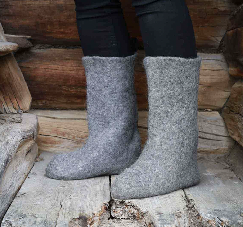 Wool felted boots - 2