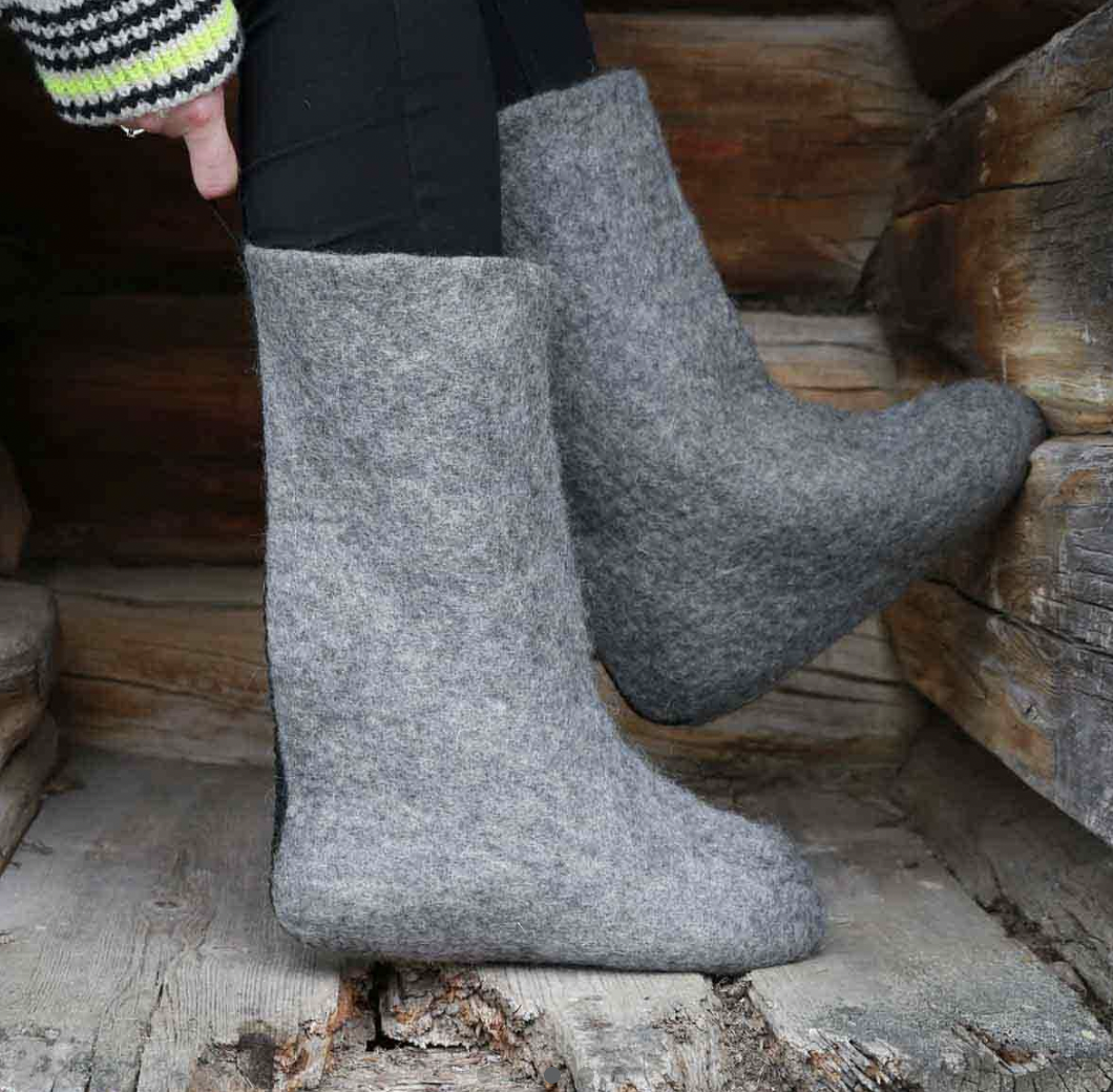 Wool felted boots - 3