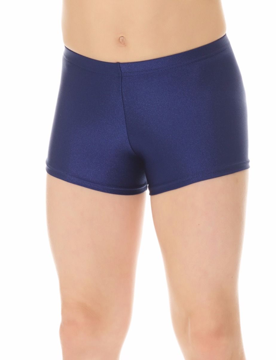 Enfärgade hipsters/hotpants i marinblått - 2